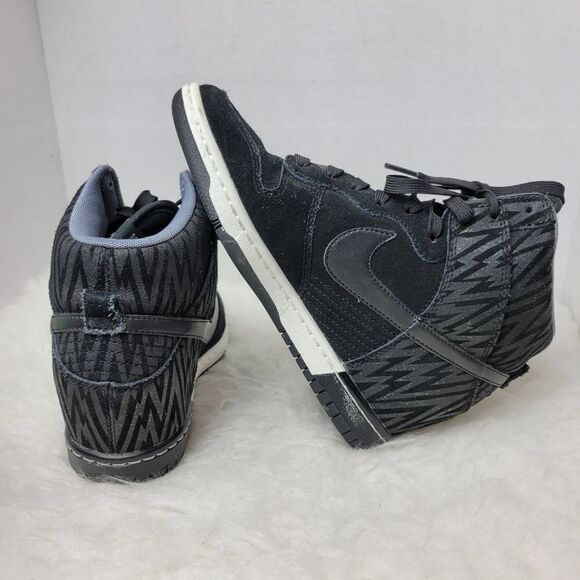 Nike Dunk Sky Hi Black White Women's 543258-002 Wedge Sneaker Shoes Size 7 - Picture 6 of 9